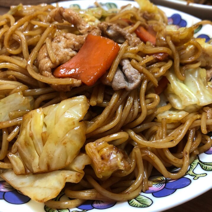 麺が切れない!簡単焼きそば